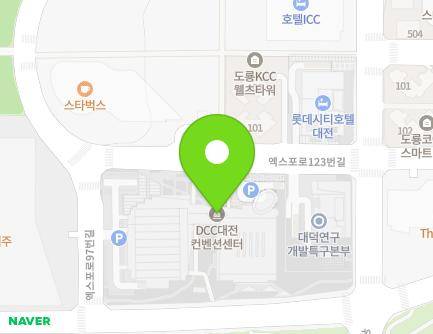대전광역시 유성구 엑스포로 107 (도룡동, 대전컨벤션센터) 지도