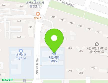 대전광역시 유성구 계룡로132번길 71 (봉명동, 대전봉명중학교) 지도