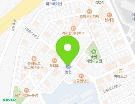 대전광역시 유성구 신성로 84 (신성동, 탄동농협) 지도