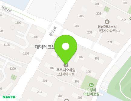 대전광역시 유성구 배울2로 134 (용산동, 대덕테크노밸리푸르지오하임1단지) 지도