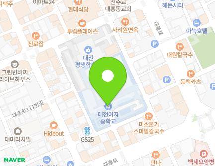 대전광역시 중구 보문로230번길 69 (대흥동, 대전여자중학교) 지도