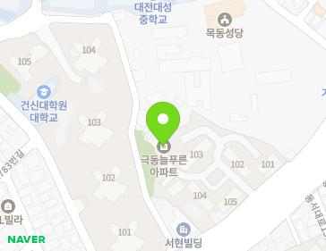 대전광역시 중구 동서대로 1347 (용두동, 늘푸른아파트) 지도