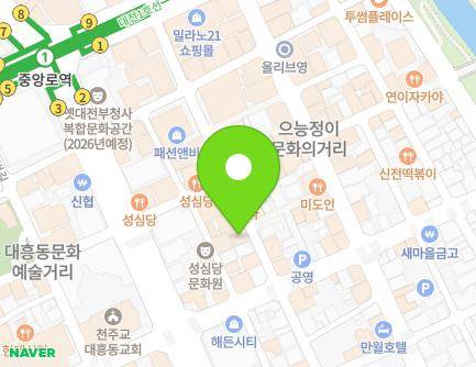 대전광역시 중구 중앙로156번길 42 (은행동) 지도