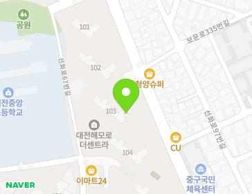 대전광역시 중구 선화서로 85 (선화동, 대전해모로더센트라) 지도