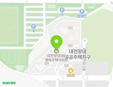 대전광역시 유성구 월드컵남로 16 (장대동, 대전장대1BL행복주택아파트) 지도