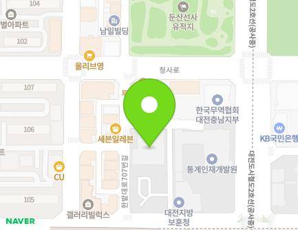 대전광역시 서구 한밭대로 711 (월평동, 통계교육원다목적교육관) 지도