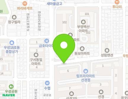 부산광역시 금정구 중앙대로1929번길 55 (구서동, 도시숲야외쉼터) 지도