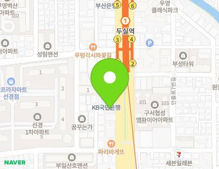 부산광역시 금정구 중앙대로 1917 (구서동) 지도