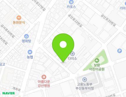 부산광역시 금정구 공단서로 22 (금사동, 탑마트) 지도