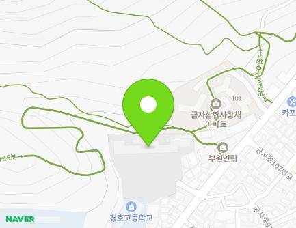 부산광역시 금정구 서금로 99-7 (금사동, 윤산중학교) 지도