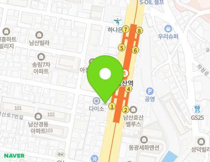 부산광역시 금정구 중앙대로 2019 (남산동) 지도