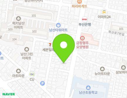 부산광역시 금정구 금강로 629 (남산동) 지도