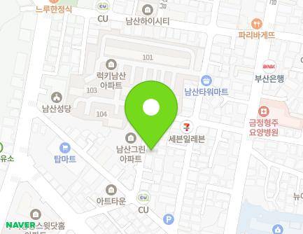 부산광역시 금정구 금강로633번길 37 (남산동) 지도