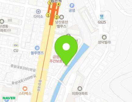 부산광역시 금정구 중앙대로 2000-14 (남산동) 지도