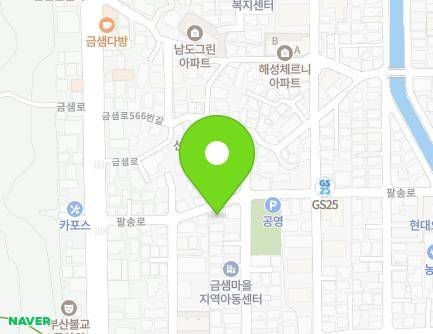 부산광역시 금정구 팔송로 55 (남산동) 지도