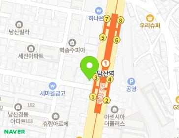 부산광역시 금정구 중앙대로 2021 (남산동) 부산광역시 금정구 중앙대로 2021 (남산동) 지도