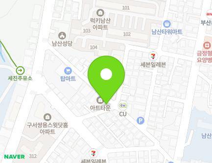 부산광역시 금정구 금강로611번길 35 (남산동, 해피하우스데이즈) 지도