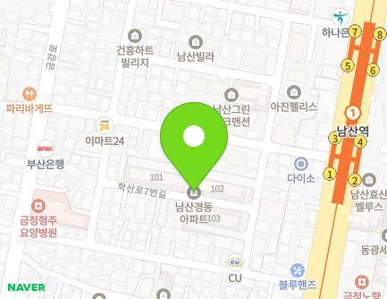 부산광역시 금정구 학산로 9 (남산동, 경동아파트) 지도