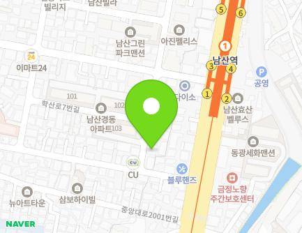 부산광역시 금정구 학산로 6 (남산동, 경희빌리지) 지도