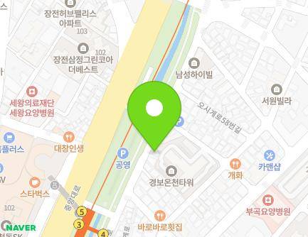 부산광역시 금정구 오시게로 48-1 (부곡동) 지도