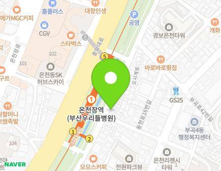 부산광역시 금정구 오시게로 28-1 (부곡동) 지도