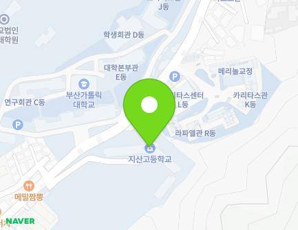 부산광역시 금정구 오륜대로 50 (부곡동, 지산고등학교) 지도