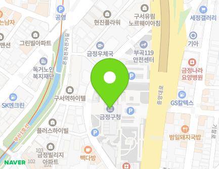 부산광역시 금정구 중앙대로 1777 (부곡동, 금정구청) 지도