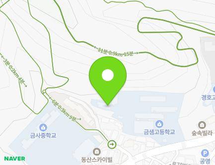 부산광역시 금정구 서금로 75 (서동, 금샘고등학교) 지도