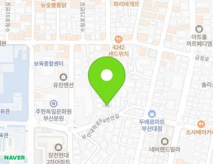 부산광역시 금정구 부산대학로64번안길 18-4 (장전동) 지도