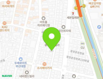 부산광역시 금정구 부산대학로50번길 105 (장전동) 지도