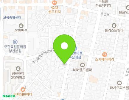 부산광역시 금정구 부산대학로64번길 83 (장전동) 지도