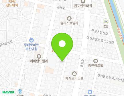 부산광역시 금정구 부산대학로50번길 81 (장전동) 지도