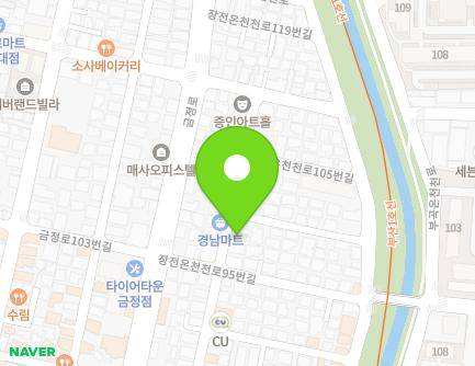 부산광역시 금정구 부산대학로38번길 64 (장전동) 지도