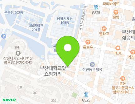 부산광역시 금정구 부산대학로63번길 46-5 (장전동) 지도