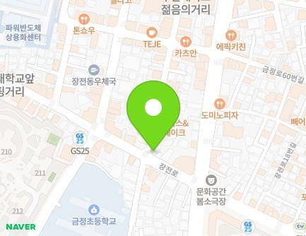 부산광역시 금정구 부산대학로49번길 57 (장전동) 지도