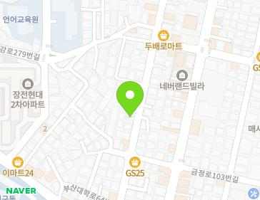 부산광역시 금정구 부산대학로64번길 71 (장전동) 지도