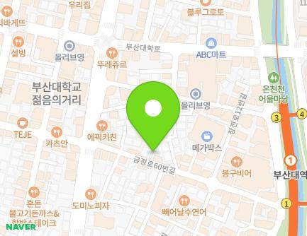 부산광역시 금정구 금정로60번길 15 (장전동) 지도