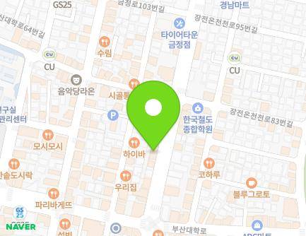 부산광역시 금정구 금정로 83 (장전동) 지도