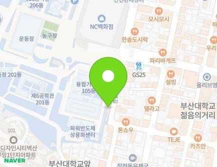 부산광역시 금정구 부산대학로63번길 22 (장전동) 지도