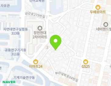 부산광역시 금정구 금강로279번안길 16-1 (장전동) 지도