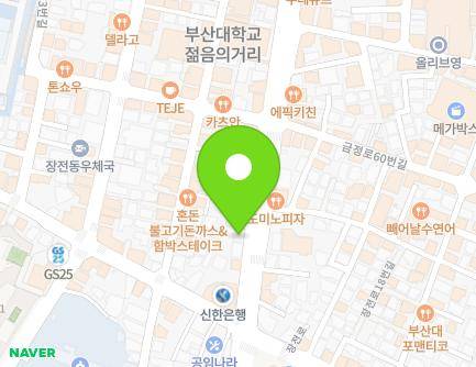 부산광역시 금정구 금정로 49 (장전동, 장전지구대) 지도