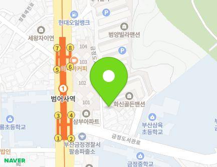 부산광역시 금정구 금정도서관로 5-4 (청룡동, 아인유치원) 지도