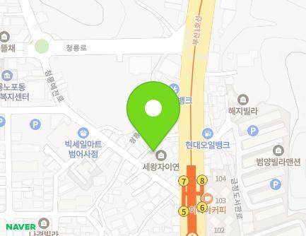 부산광역시 금정구 청룡예전로 8-6 (청룡동, 회인주택) 지도