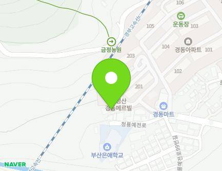 부산광역시 금정구 청룡예전로 110 (청룡동) 지도