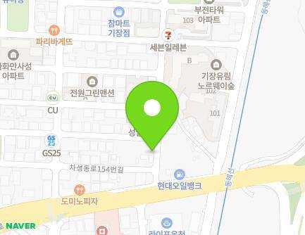 부산광역시 기장군 기장읍 차성동로154번길 15 (금사골재) 지도