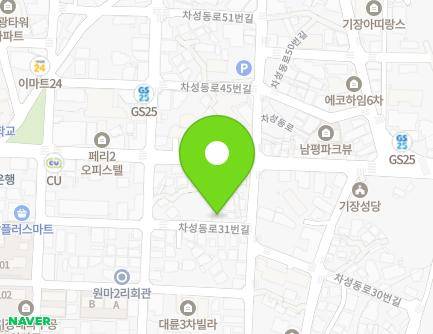 부산광역시 기장군 기장읍 차성동로31번길 6 (세정어린이집) 지도
