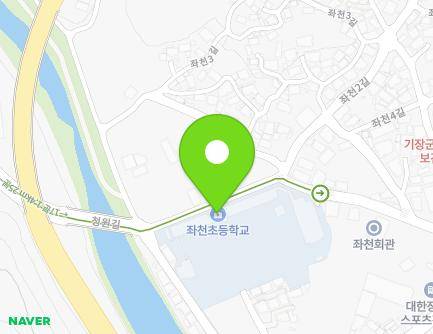 부산광역시 기장군 장안읍 좌천로 13-66 (좌천초등학교) 지도