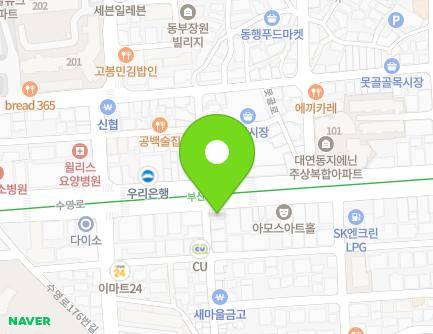 부산광역시 남구 수영로 196 (대연동, 우정약국) 지도