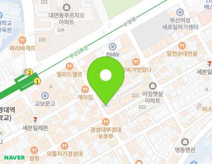 부산광역시 남구 수영로334번길 23 (대연동, 대학원룸) 지도