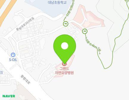 부산광역시 남구 황령대로 355-14 (대연동, 그랜드자연병원) 지도